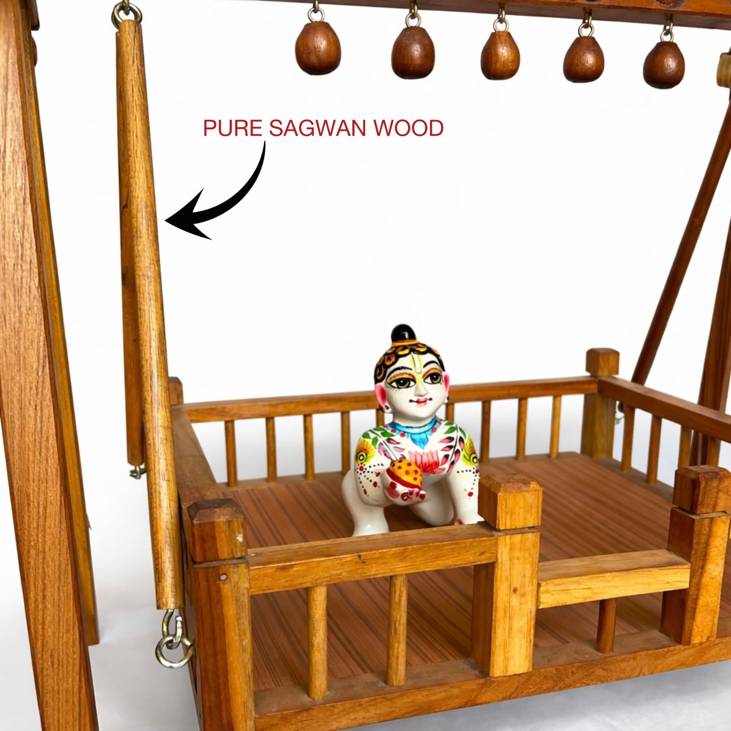 Jogan Meera Pure Sagwan Palna for Laddu Gopal Ji
