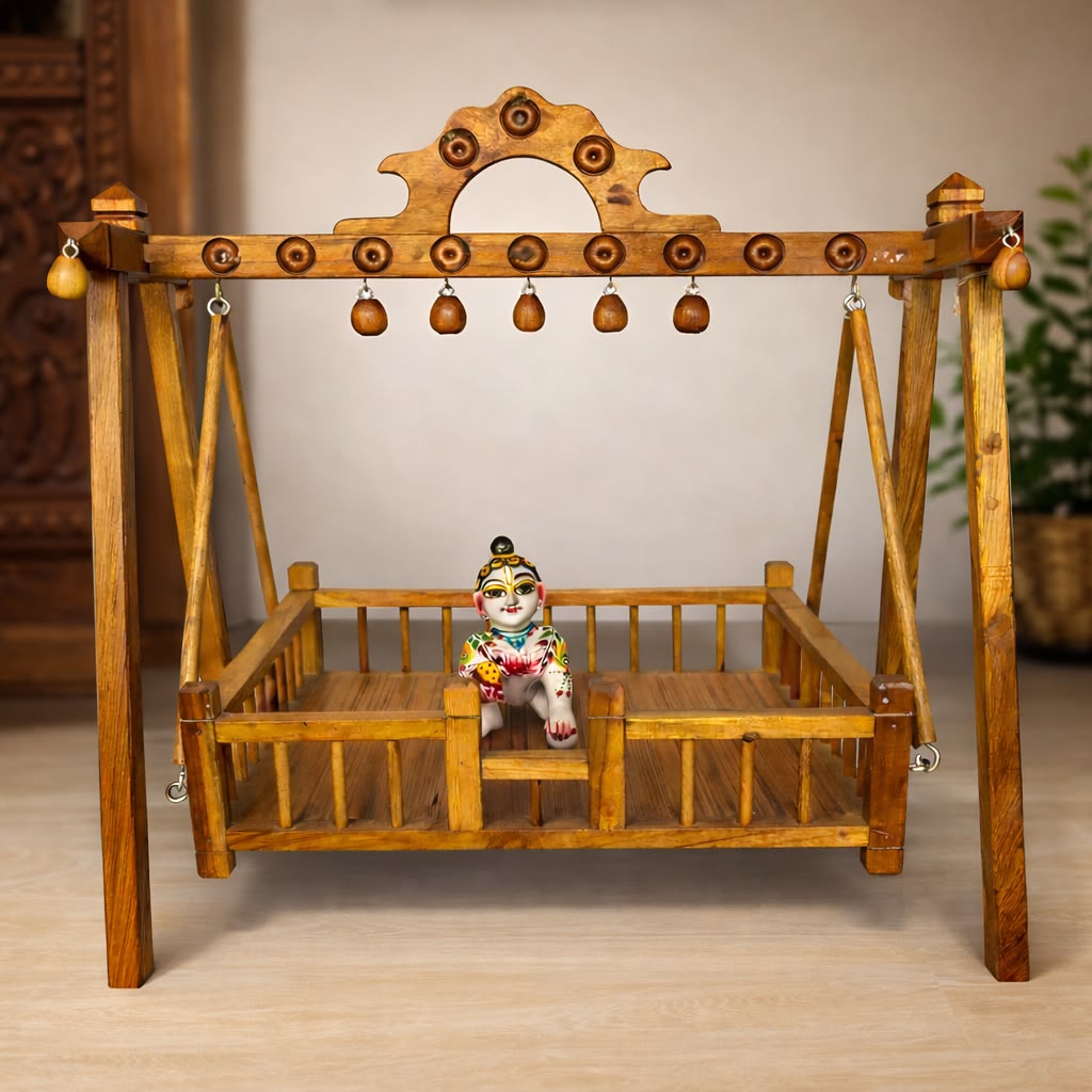 Jogan Meera Pure Sagwan Palna for Laddu Gopal Ji