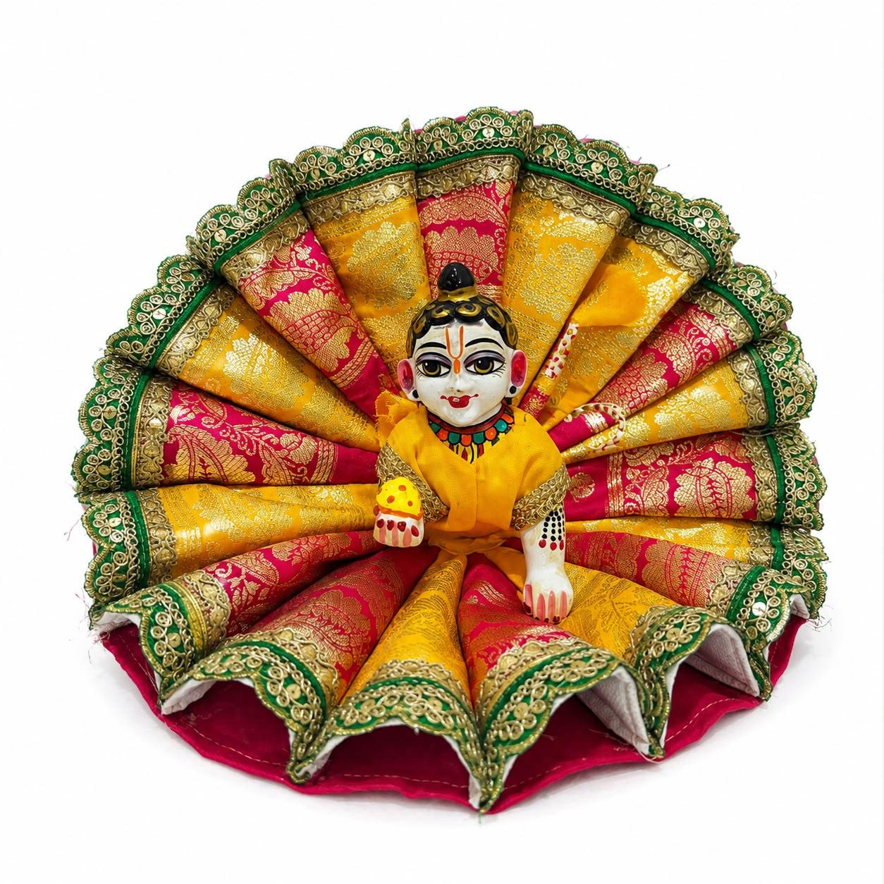 Jogan Meera Heavy Multi Colour Kali Poshak for Laddu Gopal Ji
