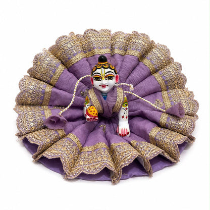 Jogan Meera Heavy Purple Colour Kali Poshak for Laddu Gopal Ji
