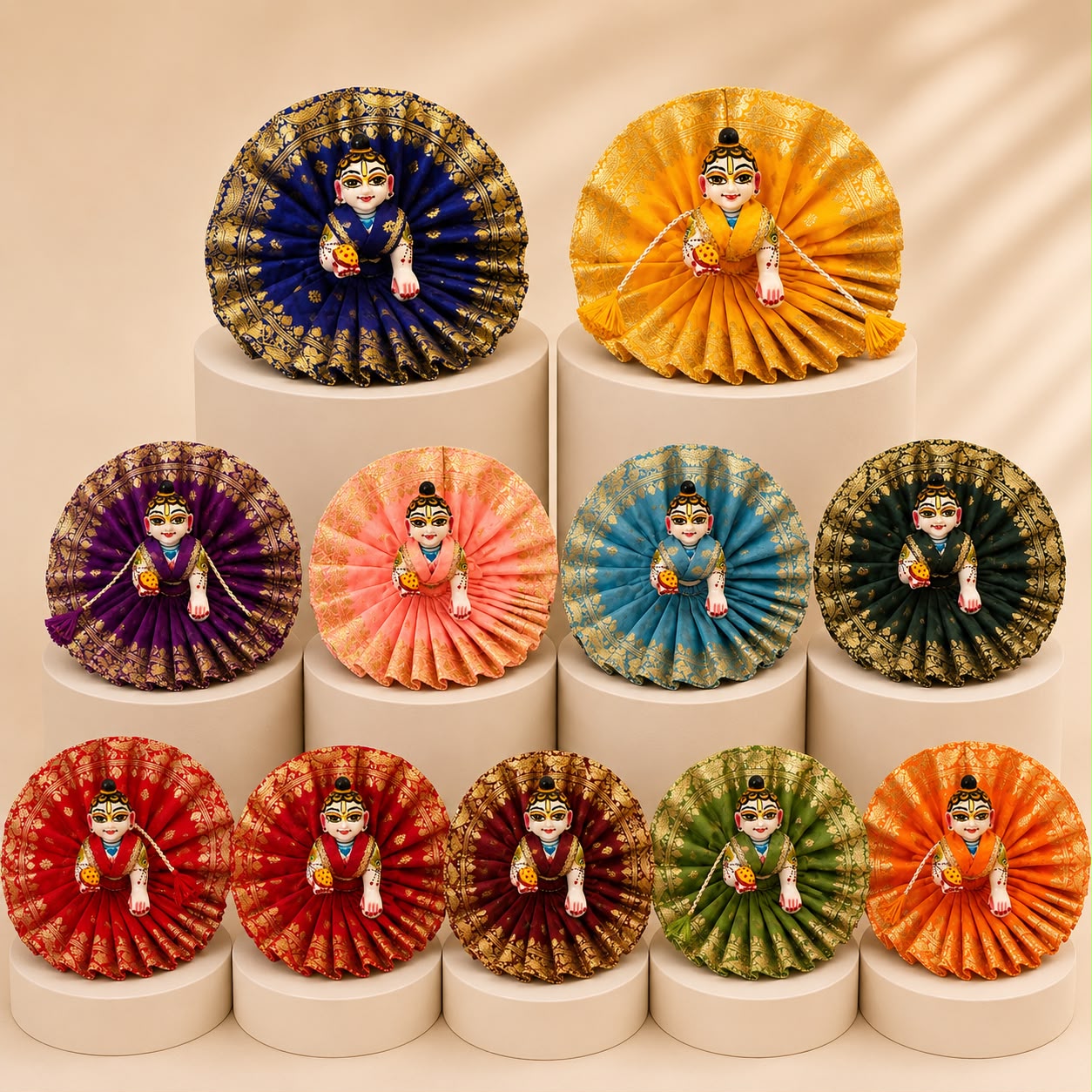 Jogan Meera Pick Any Heavy Banarasi Poshak for Laddu Gopal Ji