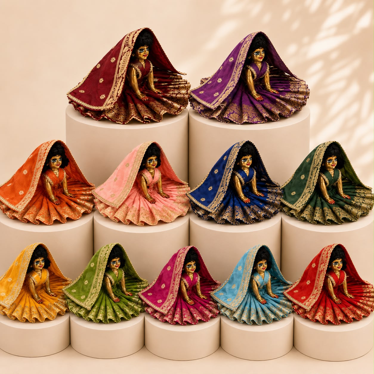 Jogan Meera Pick Any Heavy Banarasi Poshak for Radha Ji