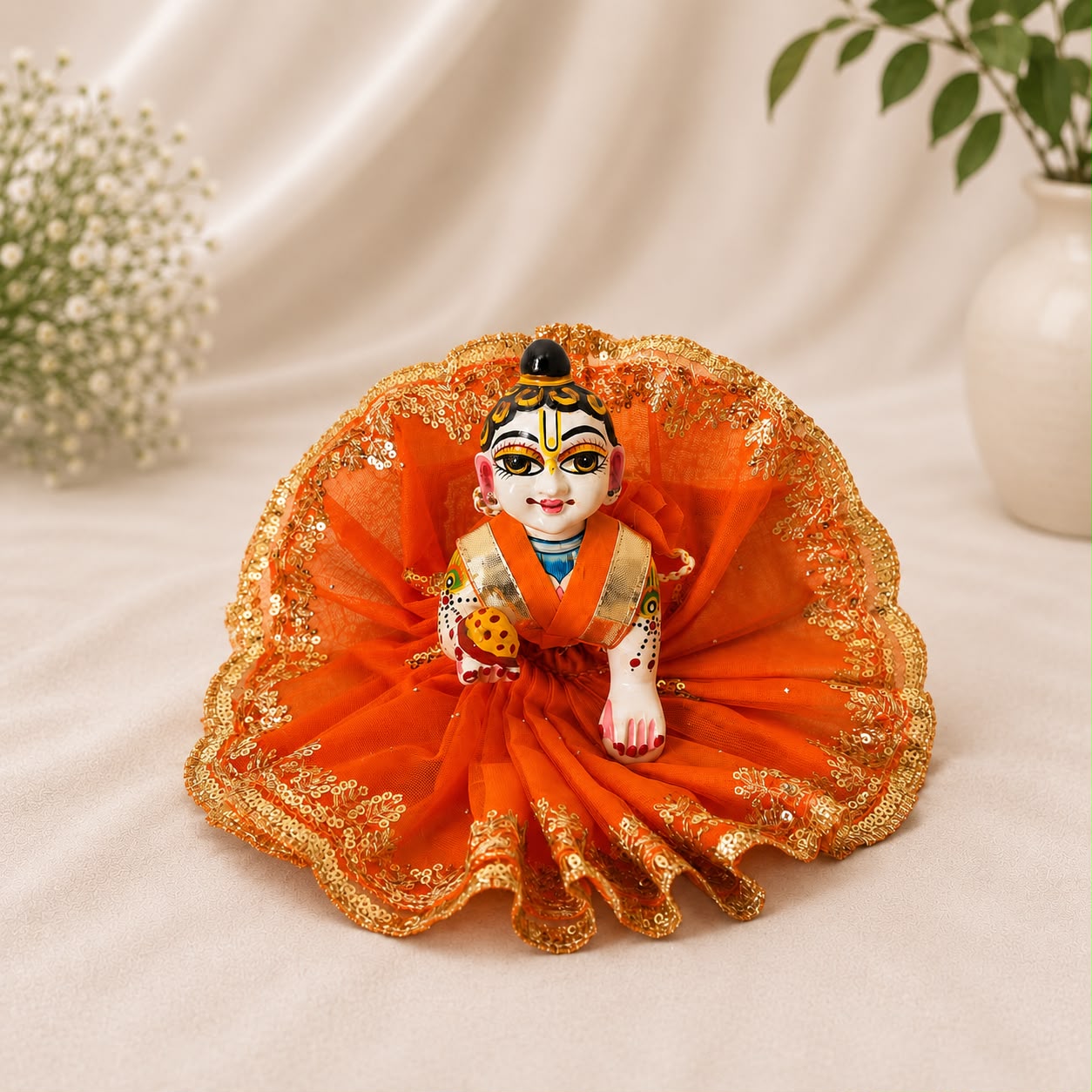 Jogan Meera Pick Any Net Poshak for Laddu Gopal Ji