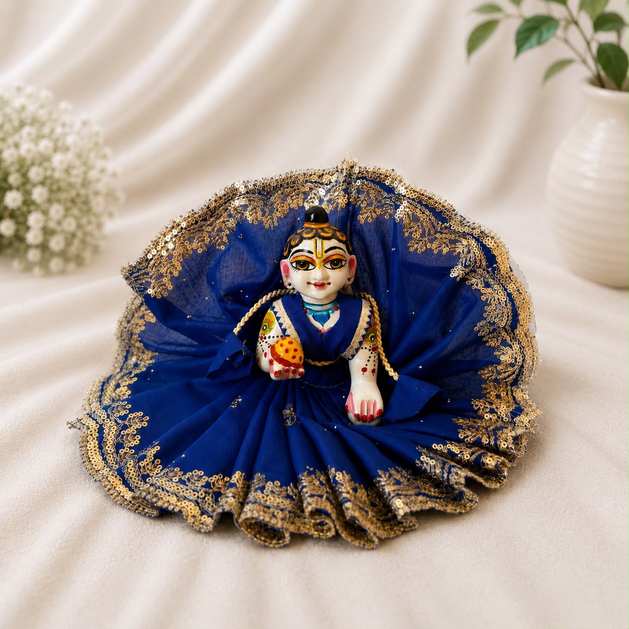 Jogan Meera Pick Any Net Poshak for Laddu Gopal Ji