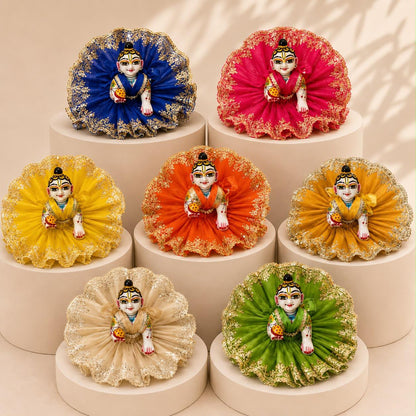 Jogan Meera Pick Any Net Poshak for Laddu Gopal Ji