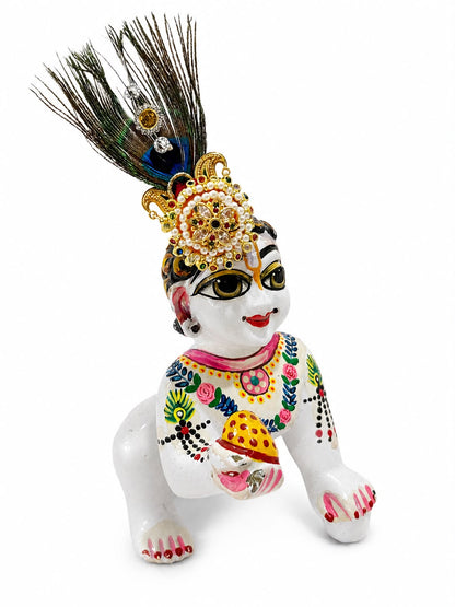 Jogan Meera Heavy pag Set for Laddu Gopal Ji