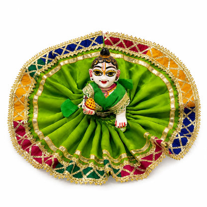 Jogan Meera Hariyali Amavasya Printed Poshak for Laddu Gopal Ji