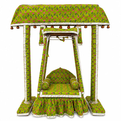 Jogan Meera Pure Sagwan (Teak Wood) Hindola for Laddu Gopal Ji