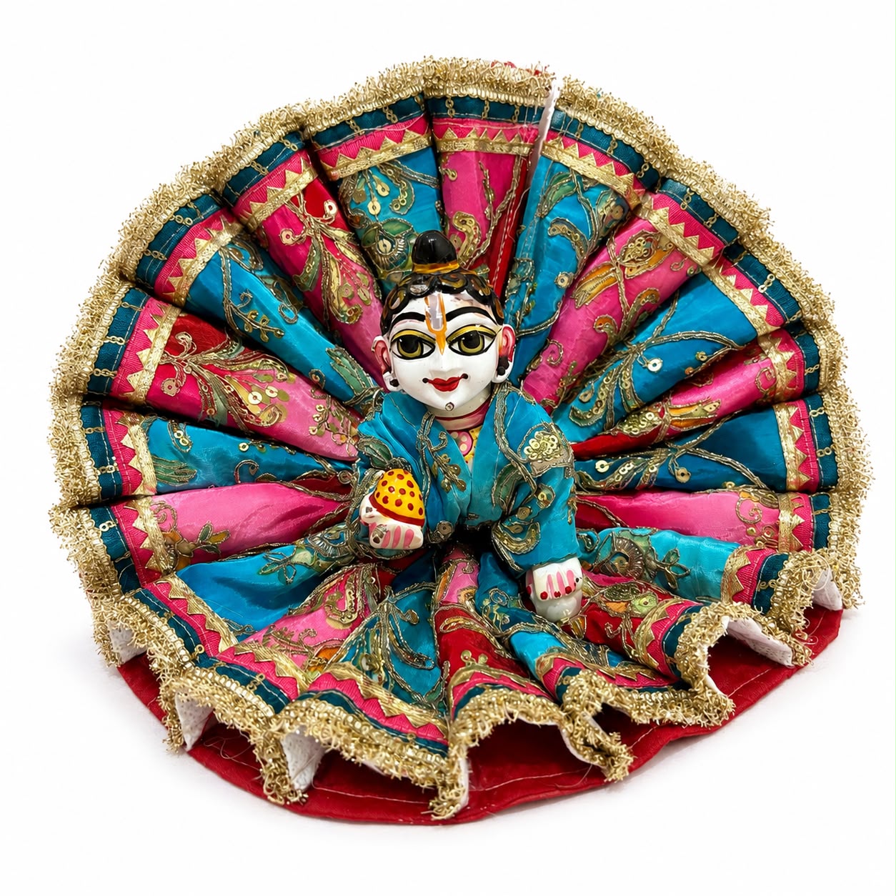 Jogan Meera Heavy Blue Colour Kali Poshak for Laddu Gopal Ji