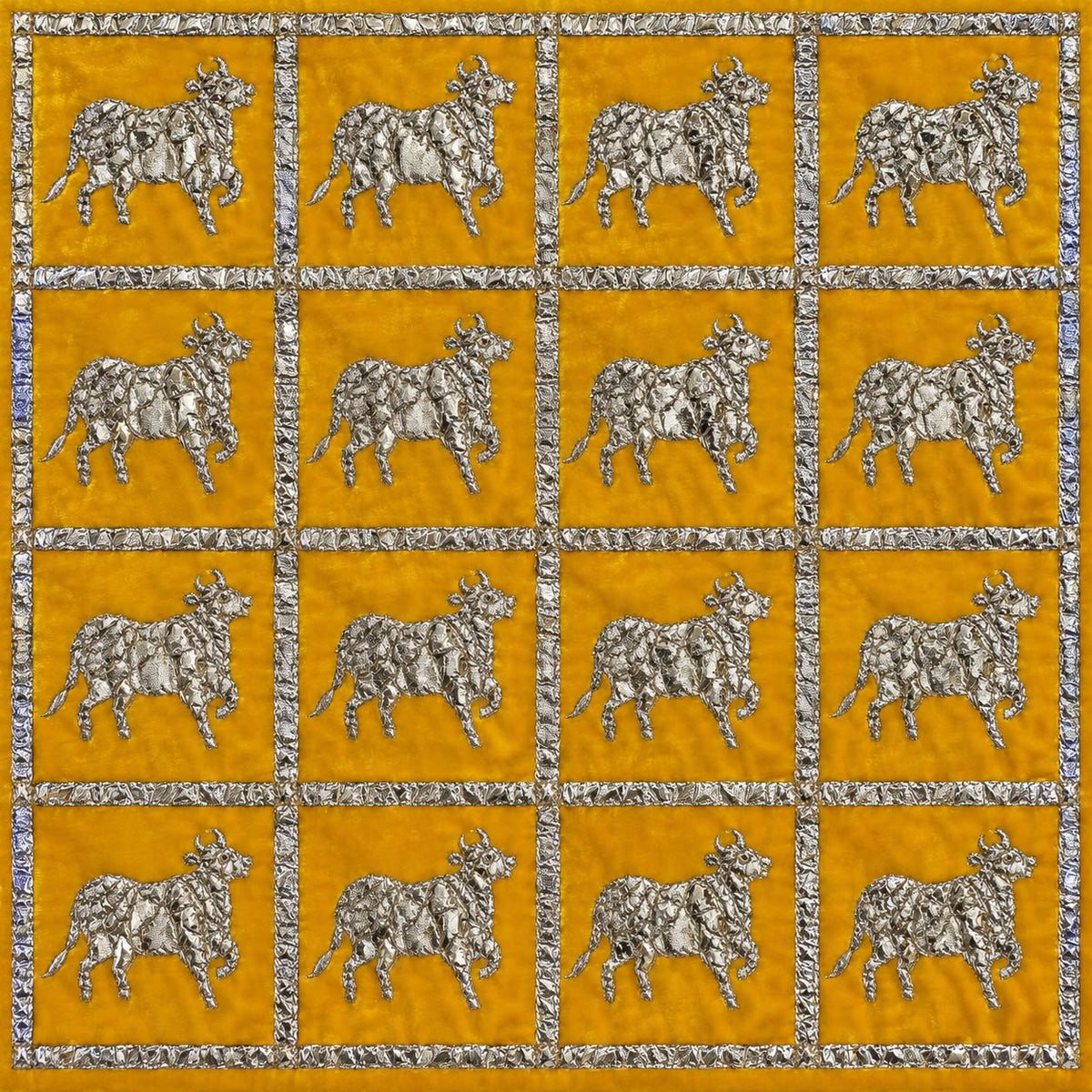 Jogan Meera Velvet Zari Work Pichvai – 1 Meter