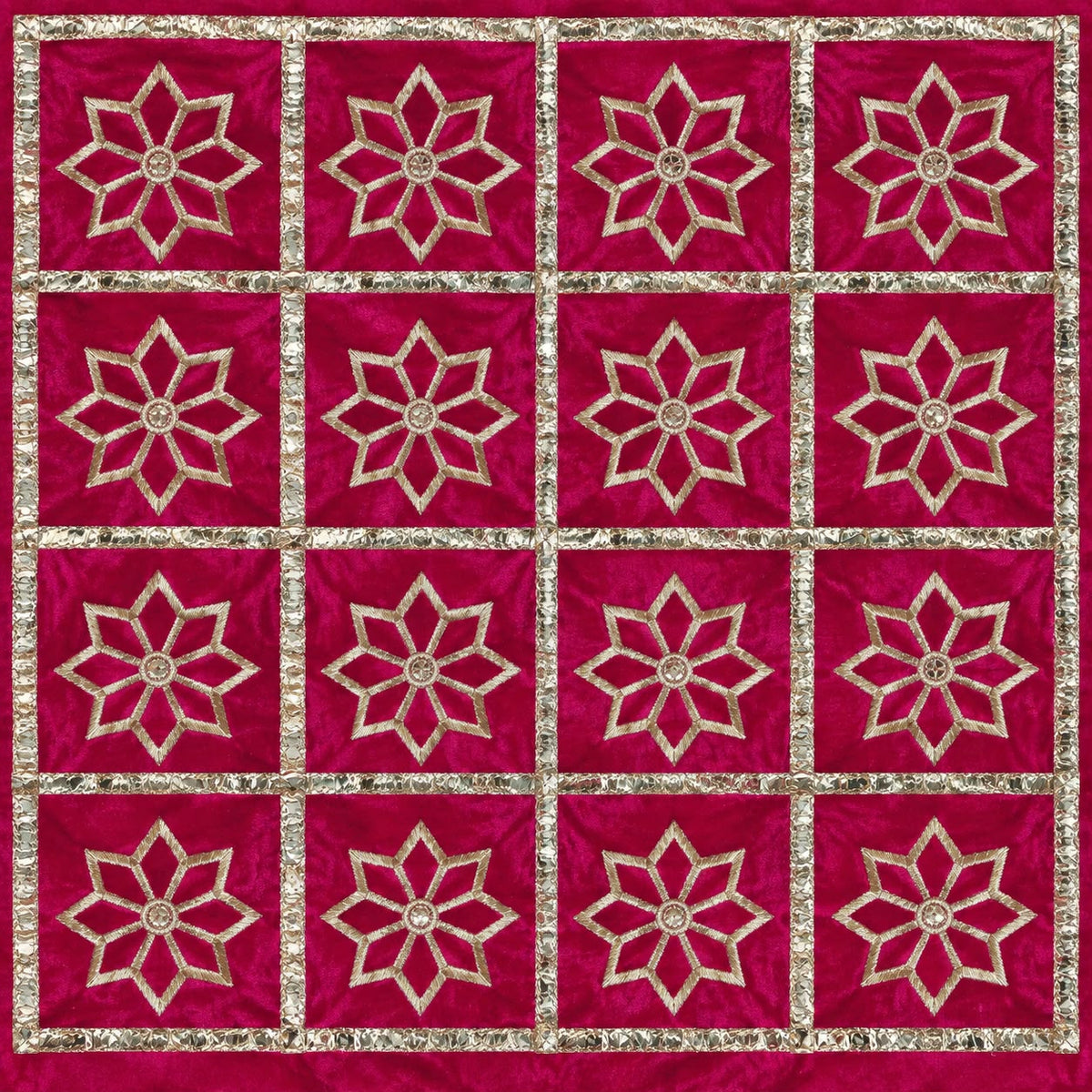 Jogan Meera Velvet Zari Work Pichvai – 1 Meter
