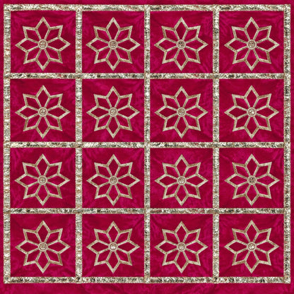 Jogan Meera Velvet Zari Work Pichvai – 1 Meter