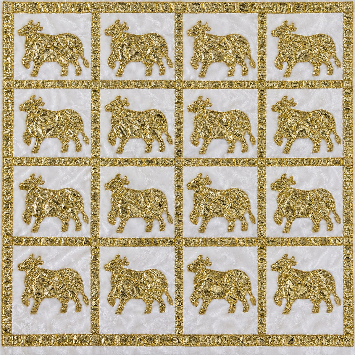 Jogan Meera Velvet Zari Work Pichvai – 1 Meter
