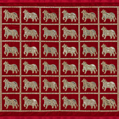 Jogan Meera Velvet Zari Work Pichvai – 1 Meter