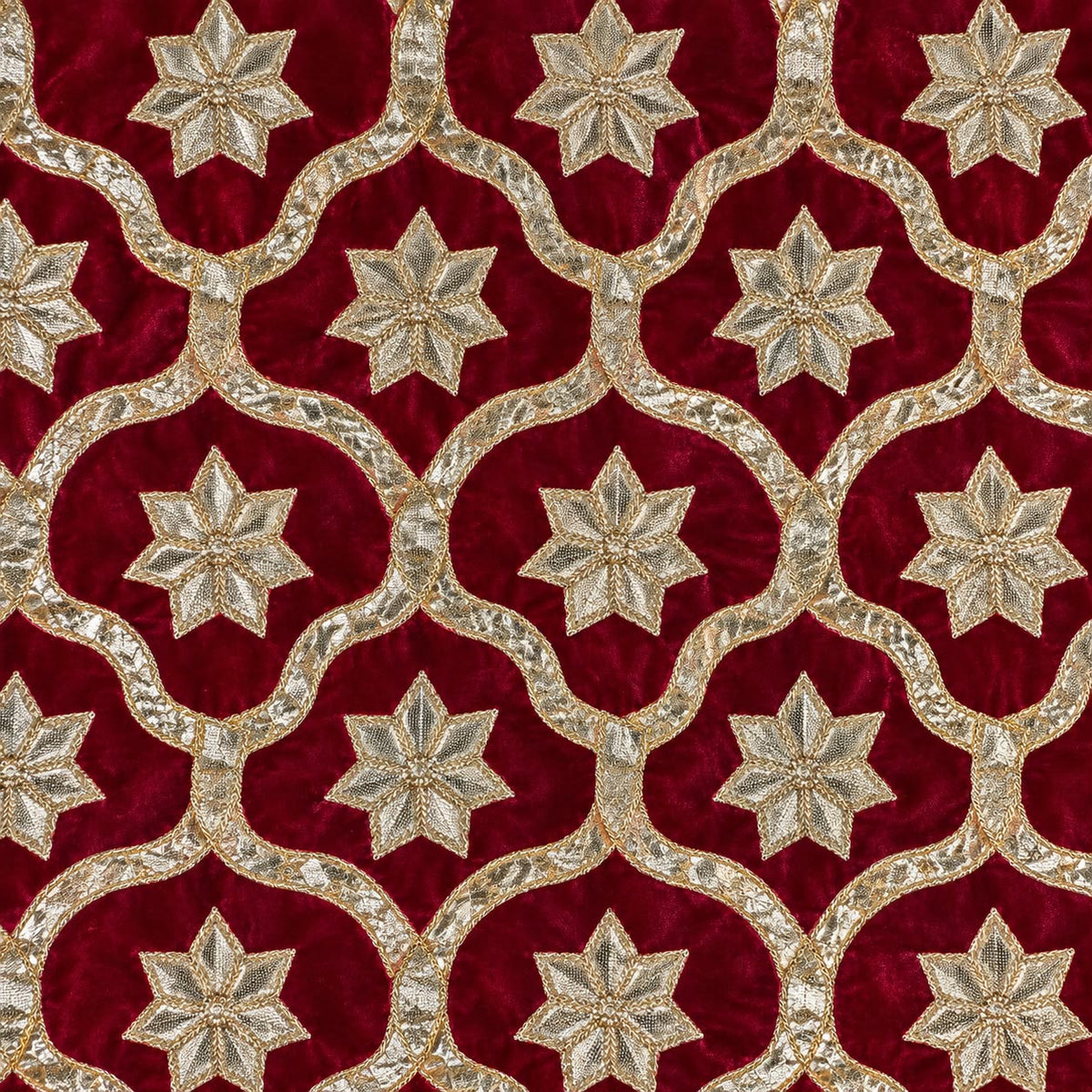 Jogan Meera Velvet Zari Work Pichvai – 1 Meter
