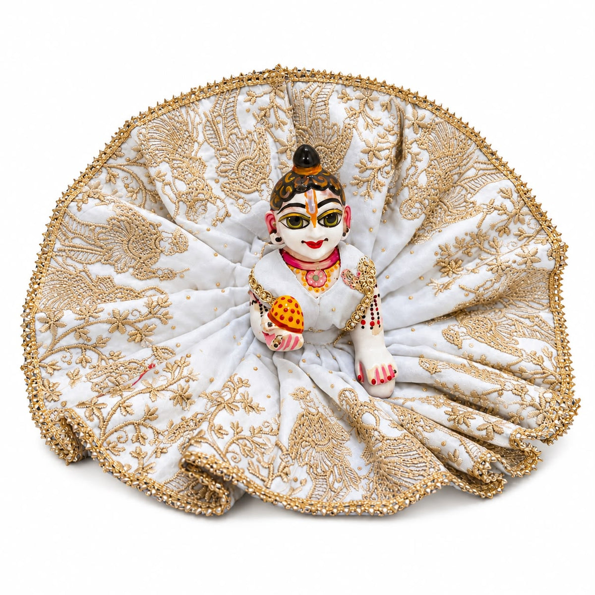 Jogan Meera Sharad Purnima Raja Rani heavy Poshak for Laddu Gopal Ji