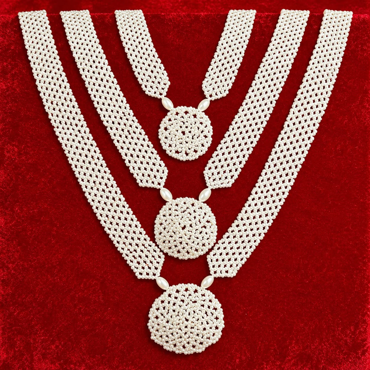 Jogan Meera Sharad Purnima Gadi Mala for Laddu Gopal