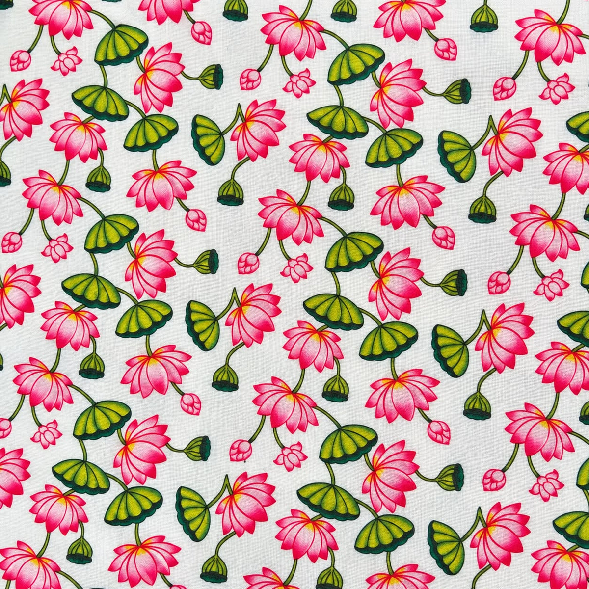Jogan Meera Sharad Purnima Pichvai Cotton Kamal – 1 x 1 Metre