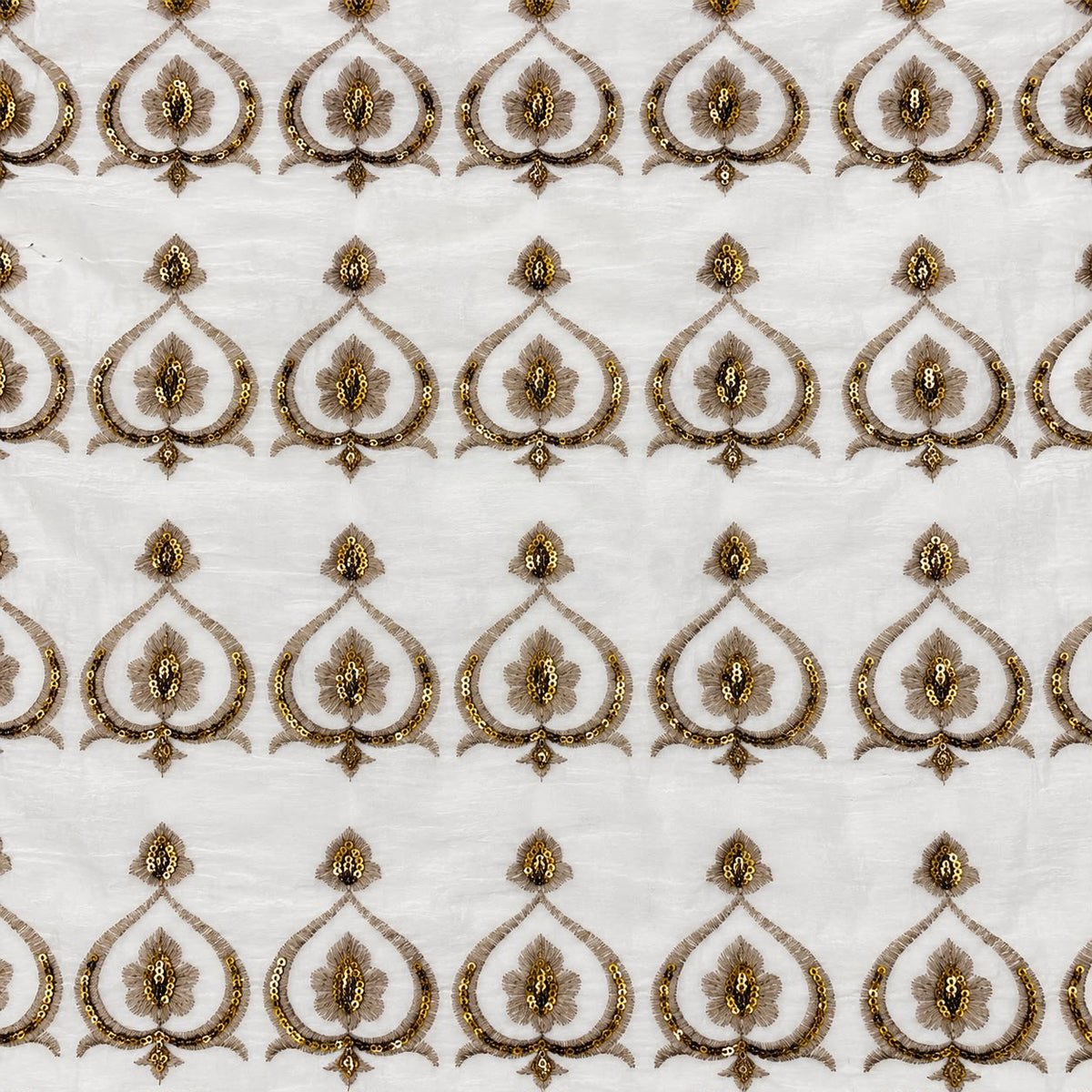 Jogan Meera Sharad Purnima Heavy White Pichvai Velvet  – 1 x 1 Metre
