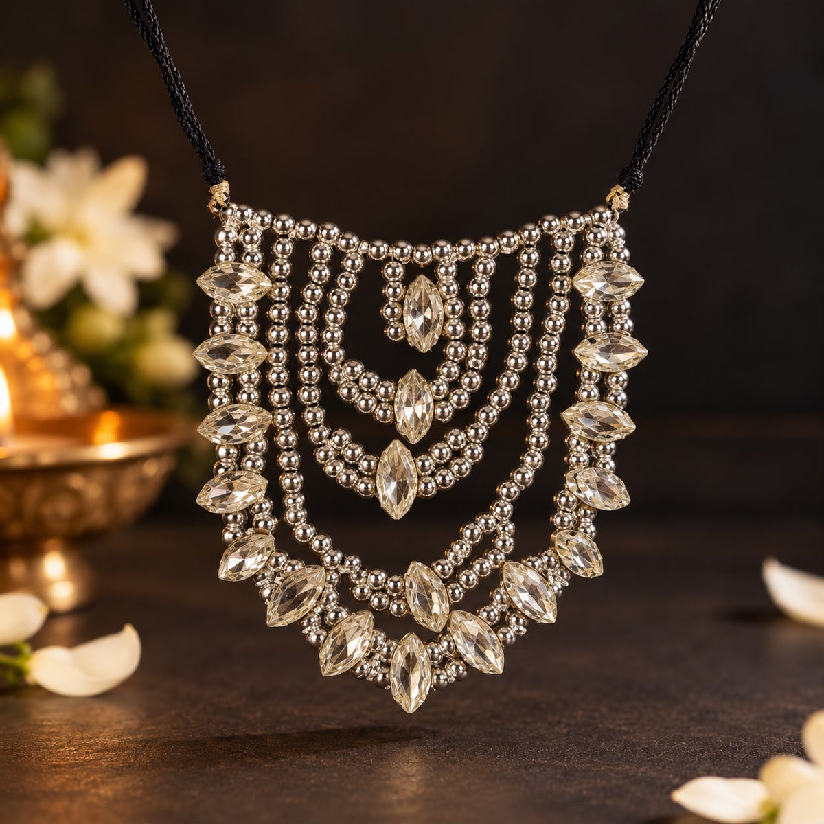 Jogan Meera Sharad Purnima Heavy Mala for Laddu Gopal Ji