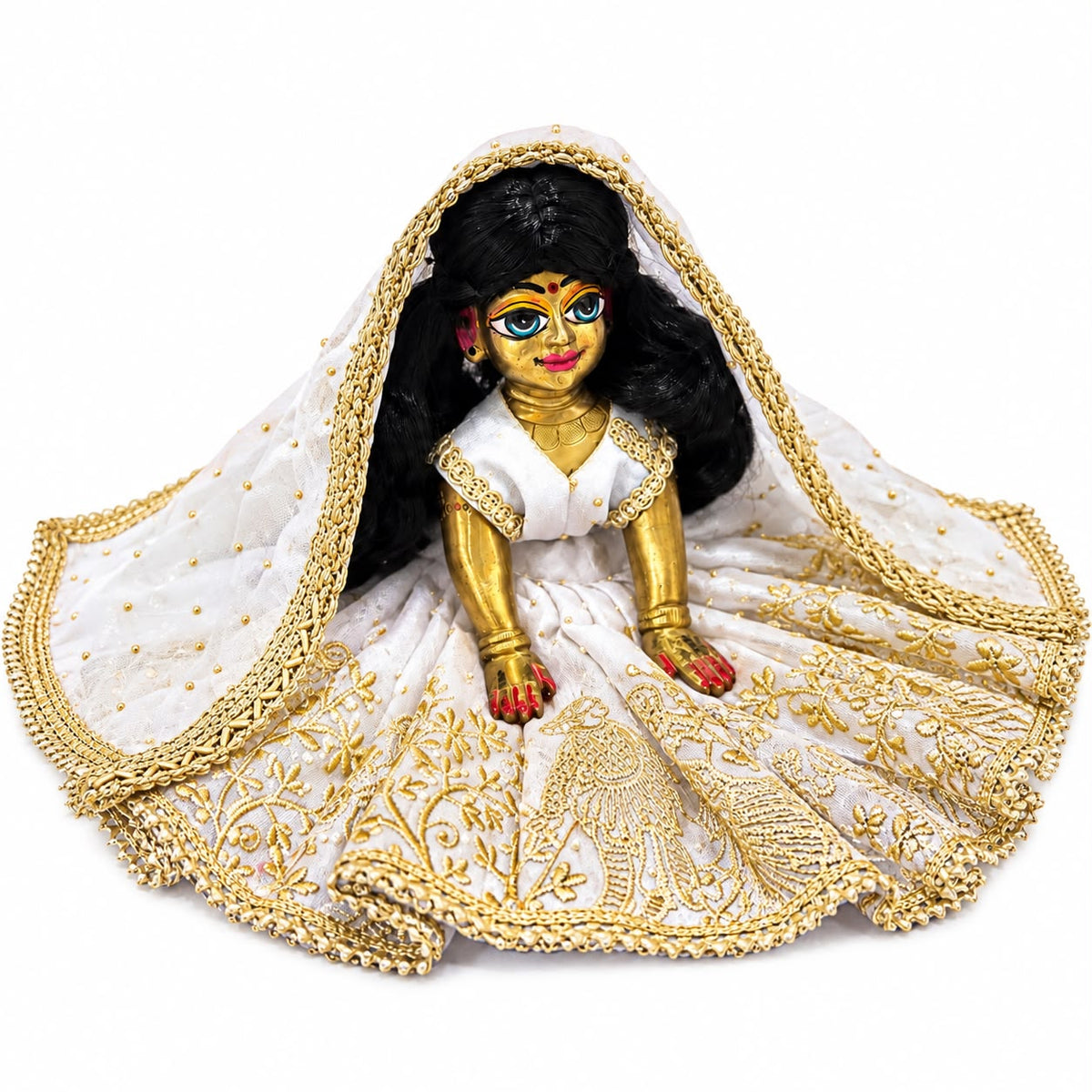 Jogan Meera Sharad Purnima heavy raja rani Poshak for Radha Ji