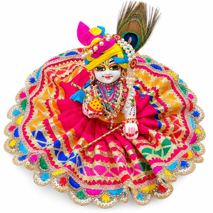 Jogan Meera Multi Heavy Garba Navratri Poshak for Laddu Gopal