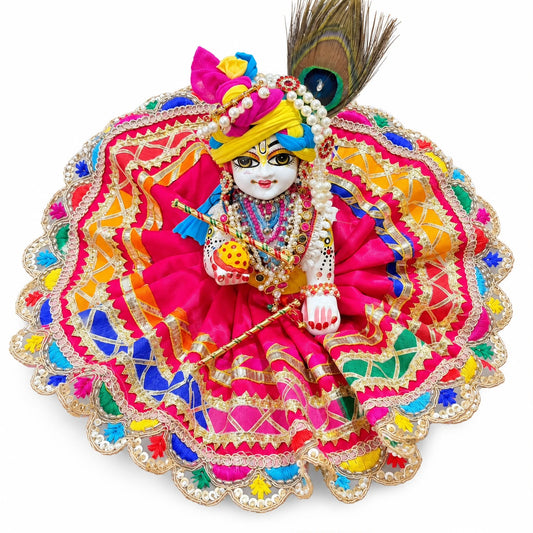 Jogan Meera Multi Heavy Garba Navratri Poshak for Laddu Gopal
