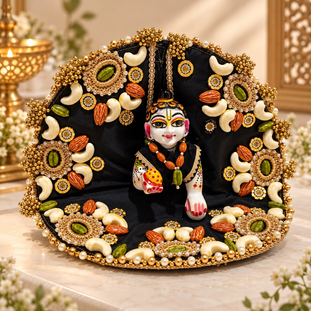 Jogan Meera Annakut Special Poshak for Laddu Gopal Ji With Malaji Free