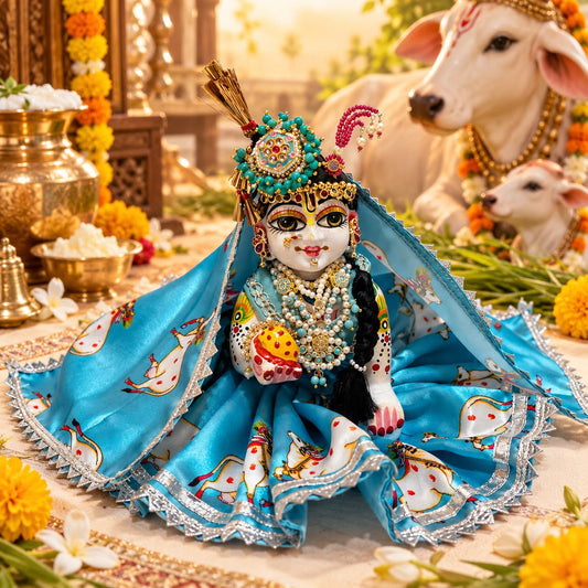 Jogan Meera Heavy Gopashtami Shringar Set with Poshak for Laddu Gopal Ji