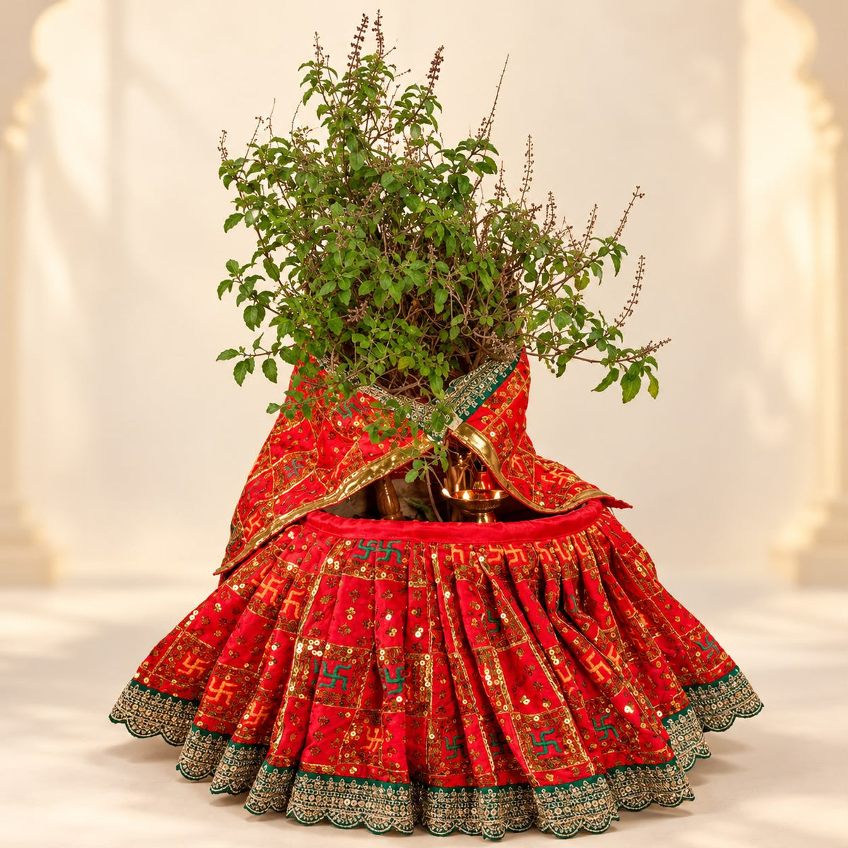 Jogan Meera Tulsi Ji Heavy Poshak with Chunni
