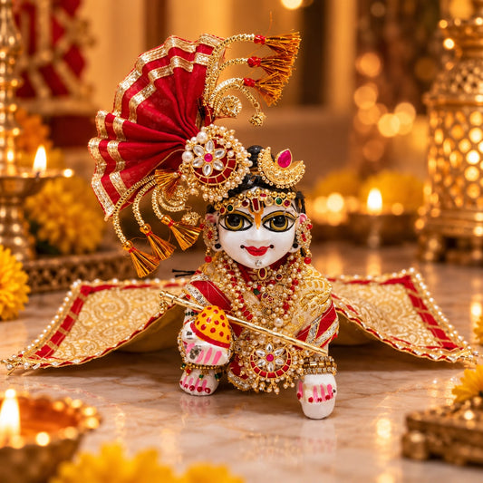 Jogan Meera Heavy Diwali Shringar Set for Laddu Gopal Ji