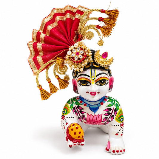 Jogan Meera Heavy Diwali Golden Pag Set for Laddu Gopal Ji