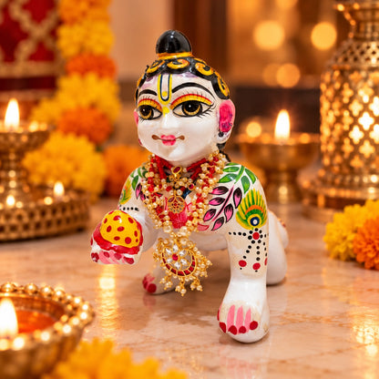 Jogan Meera Diwali Semi-Precious Heavy AD Mala