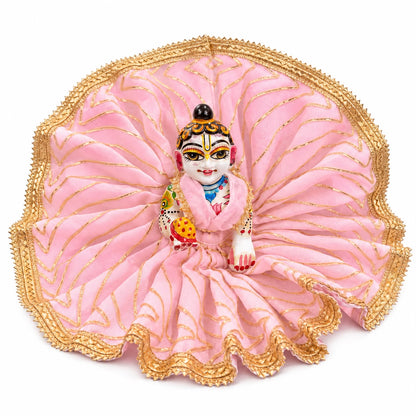 Jogan Meera Light Pink Heavy Diwali Gota Poshak for Laddu Gopal