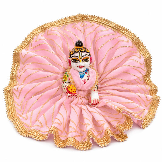 Jogan Meera Light Pink Heavy Diwali Gota Poshak for Laddu Gopal