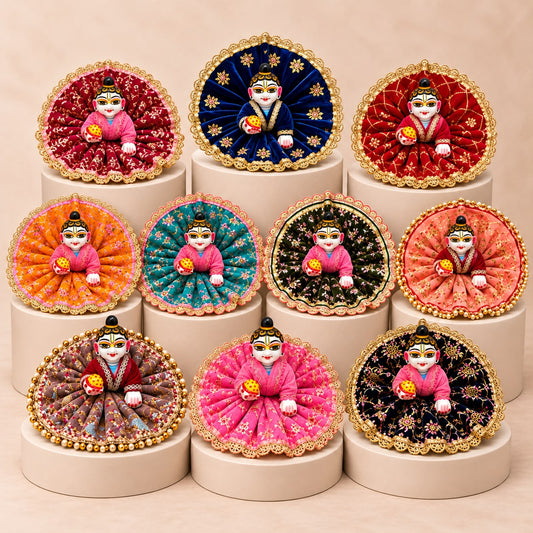 Jogan Meera Pick Any Heavy Winter Poshak for Laddu gopal ji