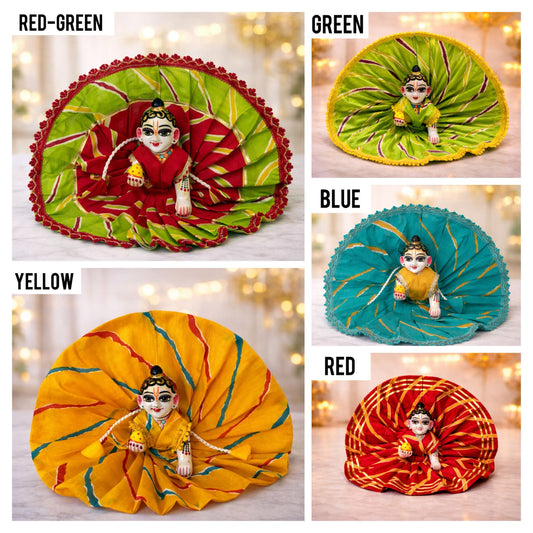 Pick Any Lehriya Poshak for Laddu Gopal – 1, 3 or 5 Combo