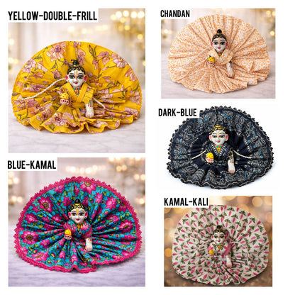 Pick Any Cotton Print Poshak for Laddu Gopal – 1, 3 or 5 Combo