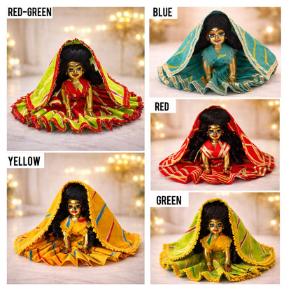 Pick Any Lehriya Poshak for Radha Rani – 1, 3 or 5 Combo