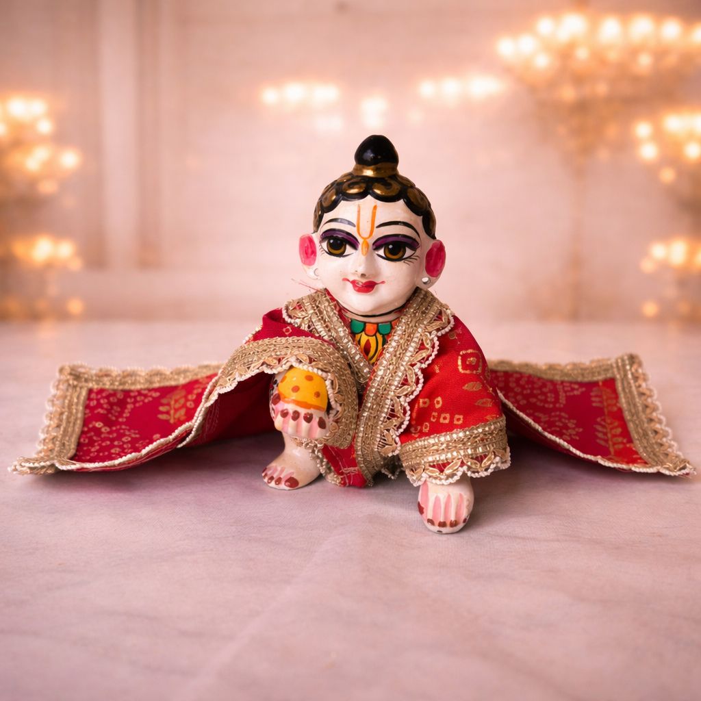 Pick Any Bandhni chira vastra for lalan ju – 1, 3 or 5 Combo