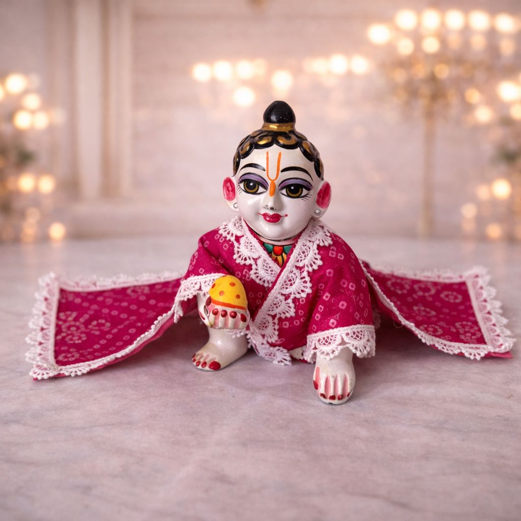Pick Any Bandhni chira vastra for lalan ju – 1, 3 or 5 Combo