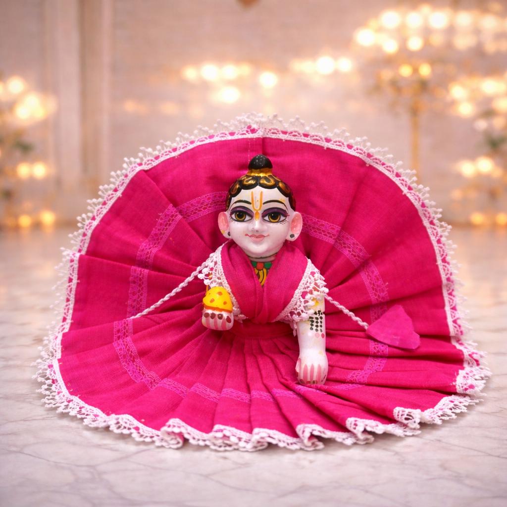 Jogan Meera Pick Any Soft Mulmul Poshak Combo (1, 3 or 5) for Laddu Gopal Ji