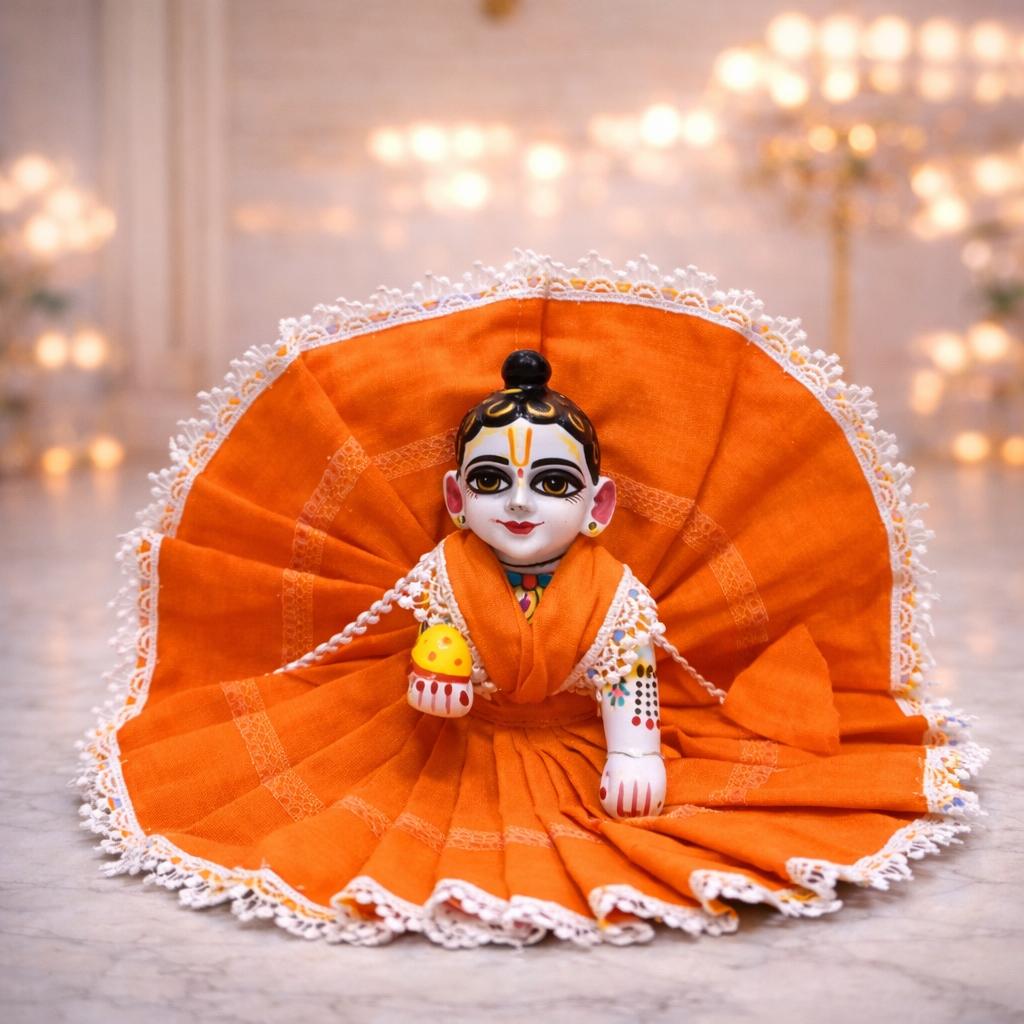 Jogan Meera Pick Any Soft Mulmul Poshak Combo (1, 3 or 5) for Laddu Gopal Ji