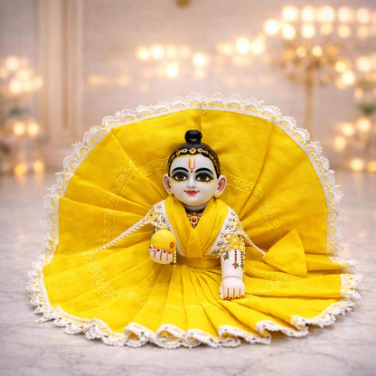 Jogan Meera Pick Any Soft Mulmul Poshak Combo (1, 3 or 5) for Laddu Gopal Ji