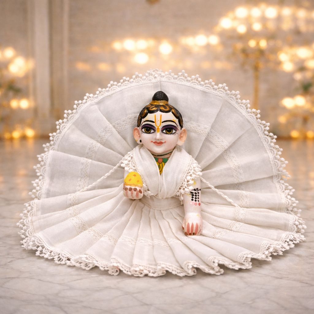 Jogan Meera Pick Any Soft Mulmul Poshak Combo (1, 3 or 5) for Laddu Gopal Ji