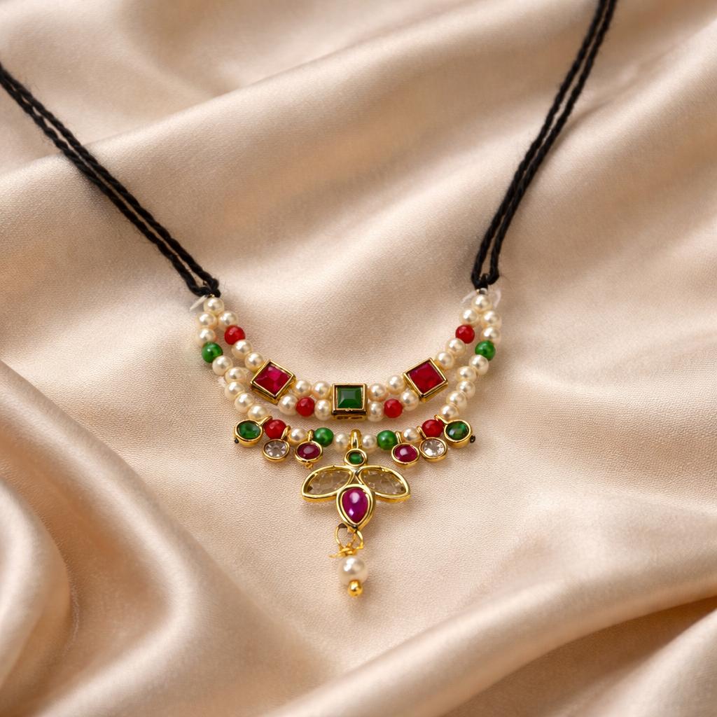 Jogan Meera Semi-Precious Chokor Mala for Laddu Gopal Ji