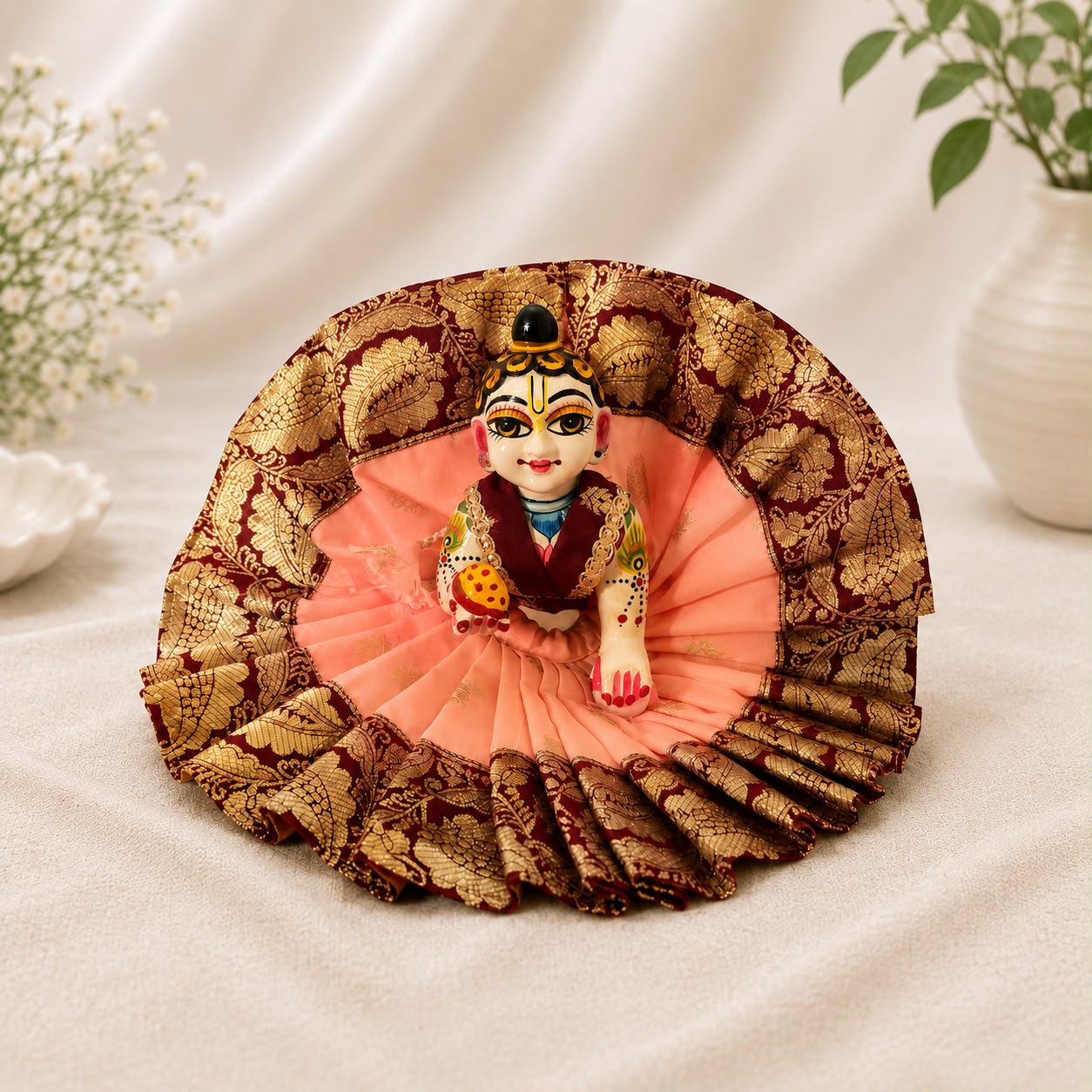 Jogan Meera Pick Any Heavy Double Banarasi Poshak for Laddu gopal ji
