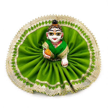 Jogan Meera Hariyali Amavasya Printed Poshak for Laddu Gopal Ji
