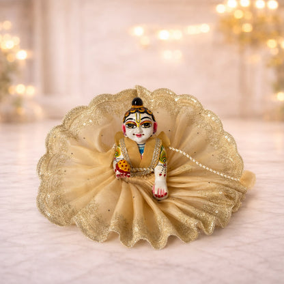 Jogan Meera Chikku Single Net Poshak for Laddu Gopal Ji