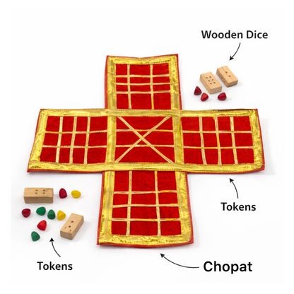 Jogan Meera Traditional Chopat (Chausar) for Krishna Seva